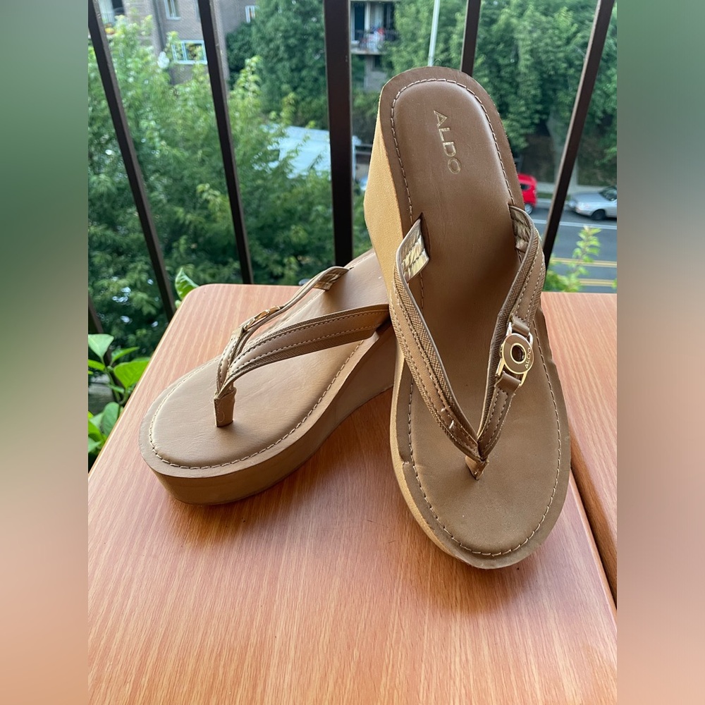 ALDO Platform Wedge Sandals